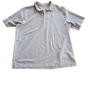 Walter Hagen Mens XL Short Sleeve Polo Golf Shirt Gray Cotton Blend